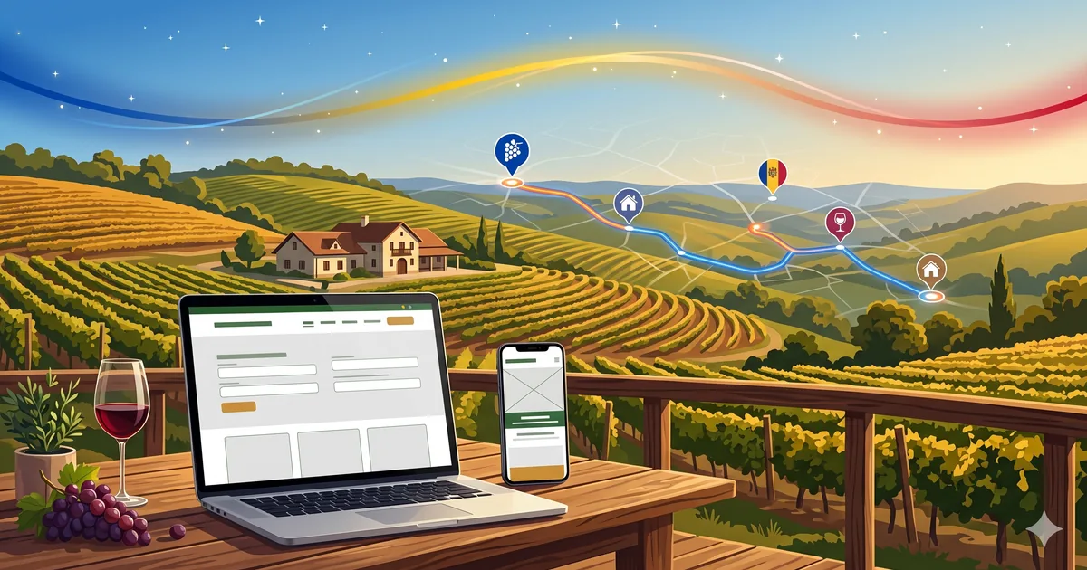 Creare site web pentru pensiune, cramă și IMM în centrul Moldovei — Călărași, Strășeni, Orhei, Chișinău